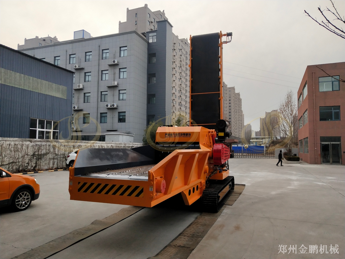 郑州金鹏园林树枝破碎机选型与预粉碎处理方案