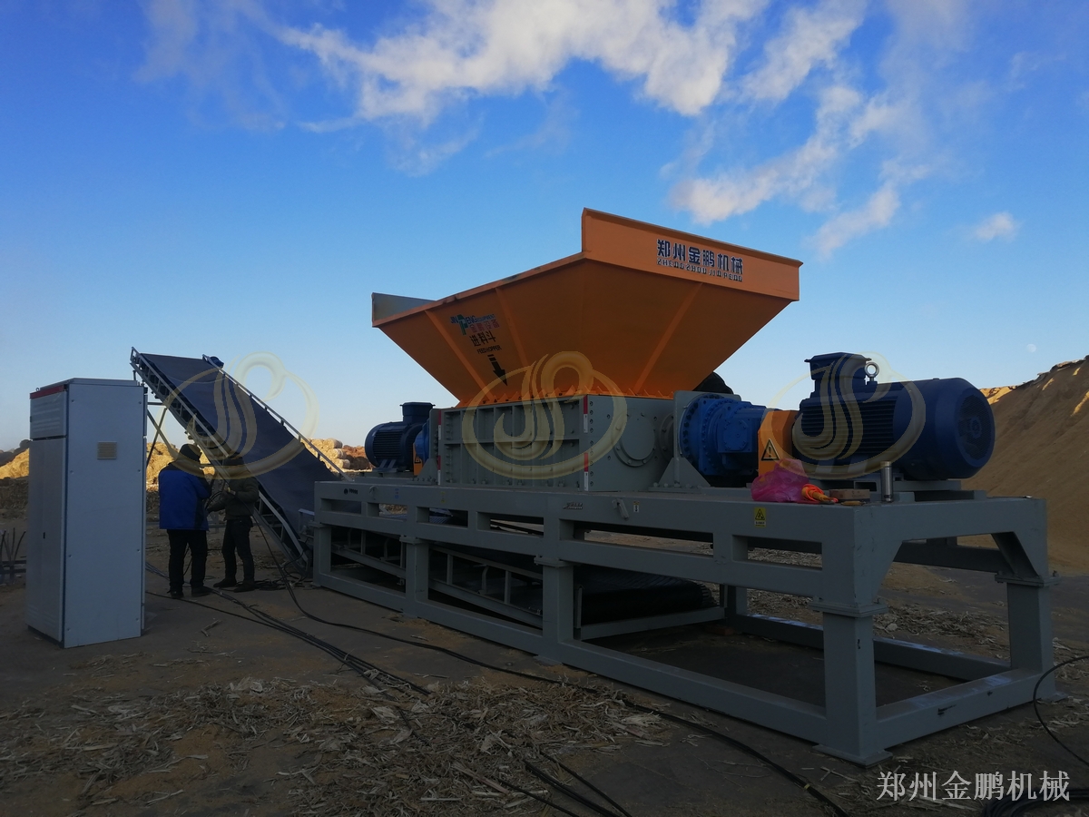 郑州金鹏稻草破碎机选型与集中料场分散料堆作业配置