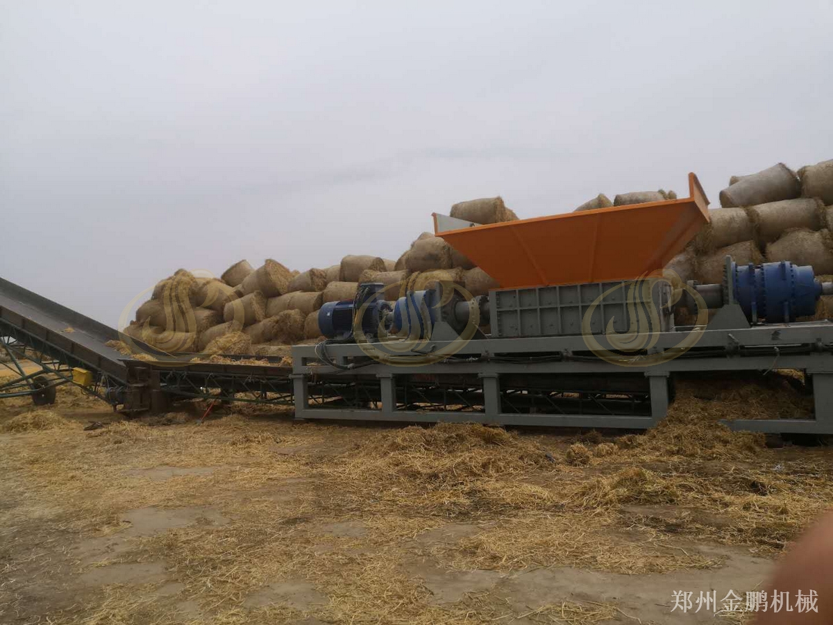 郑州金鹏稻草破碎机设备选型与集中料场作业组织分析