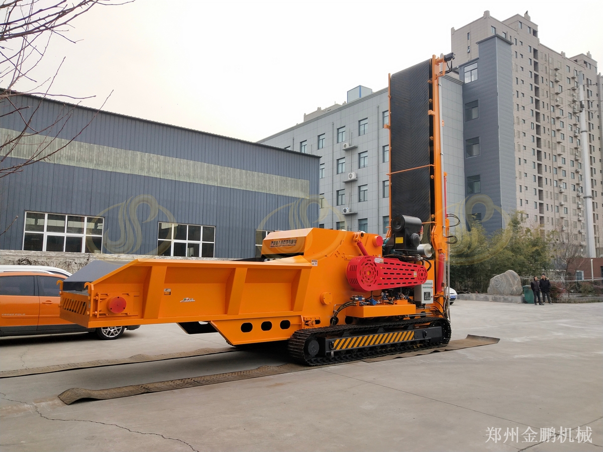 郑州金鹏750型树枝粉碎机选型与集中料场作业配置参考